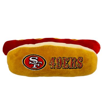 San Francisco 49ers- Plush Hot Dog Toy